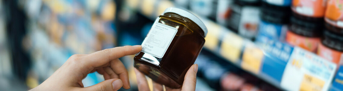 looking product label