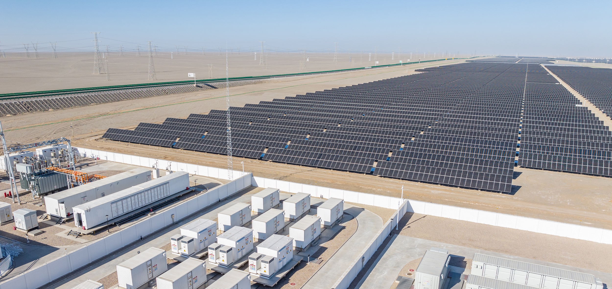 Solar plant and battery storage