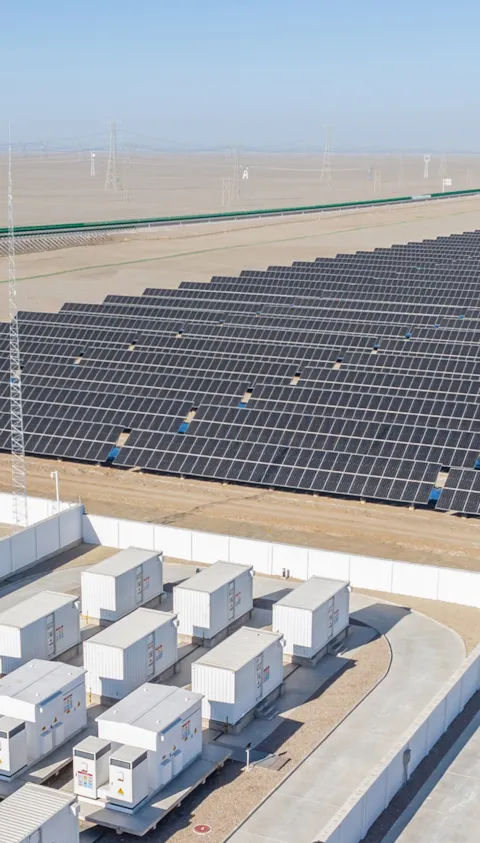 Solar plant and battery storage